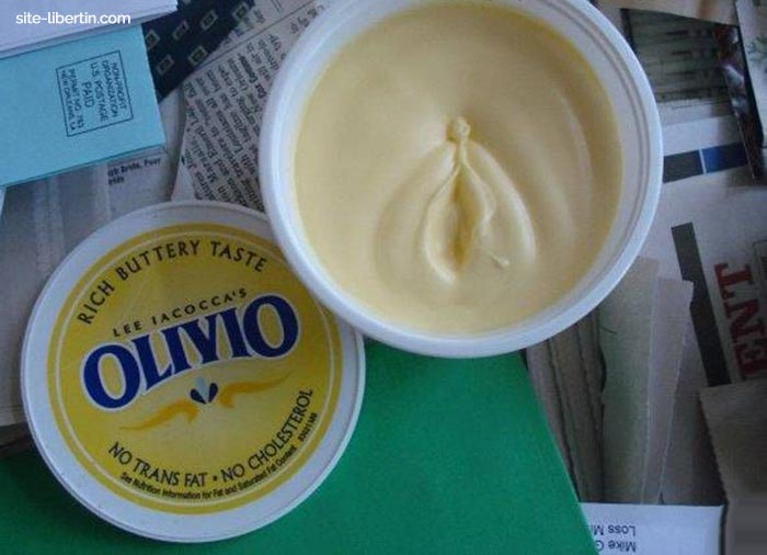 Vagin dans la plaquette de beurre